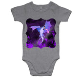 Purple Dragon AS Colour Mini Me Baby Onesie Romper Ogo Merch