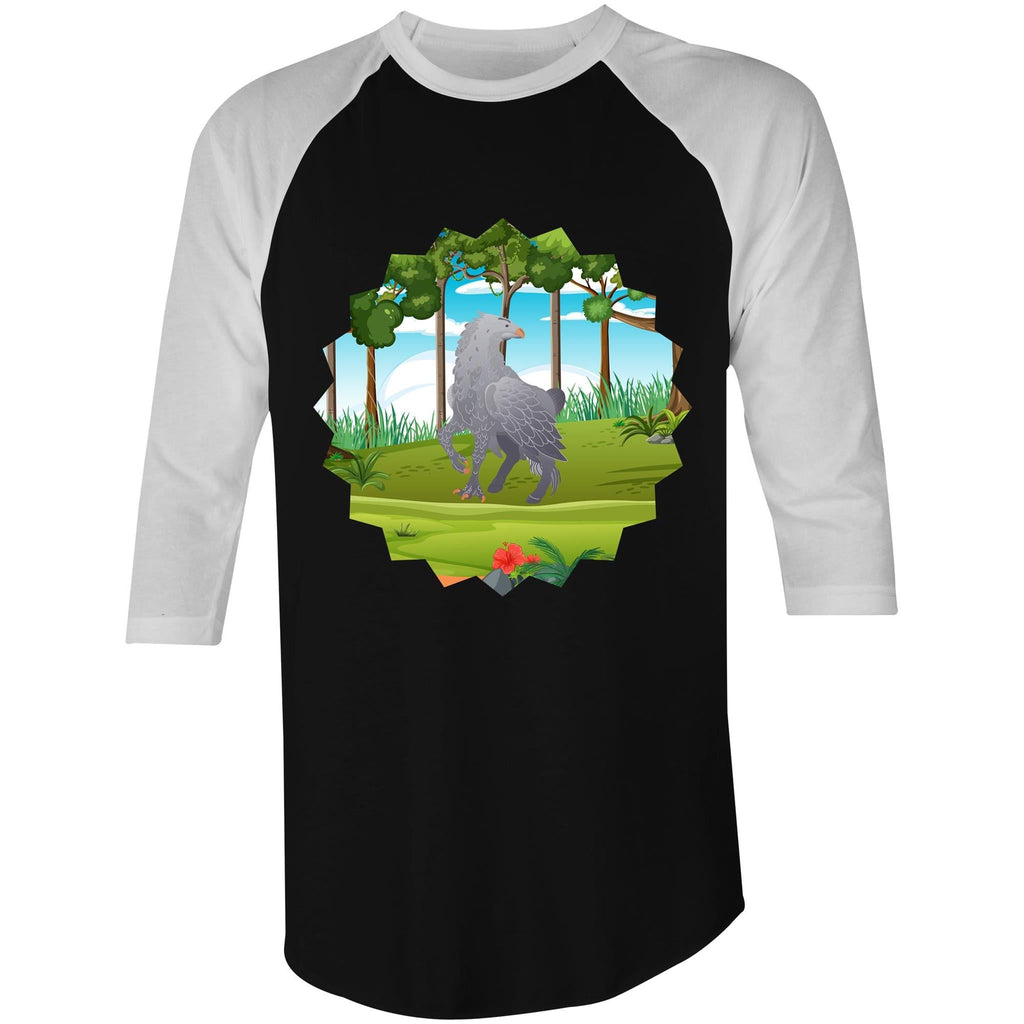 Hippogriff AS Colour Raglan 3/4 Sleeve TShirt Ogo Merch