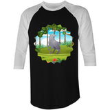 Hippogriff AS Colour Raglan 3/4 Sleeve TShirt Ogo Merch