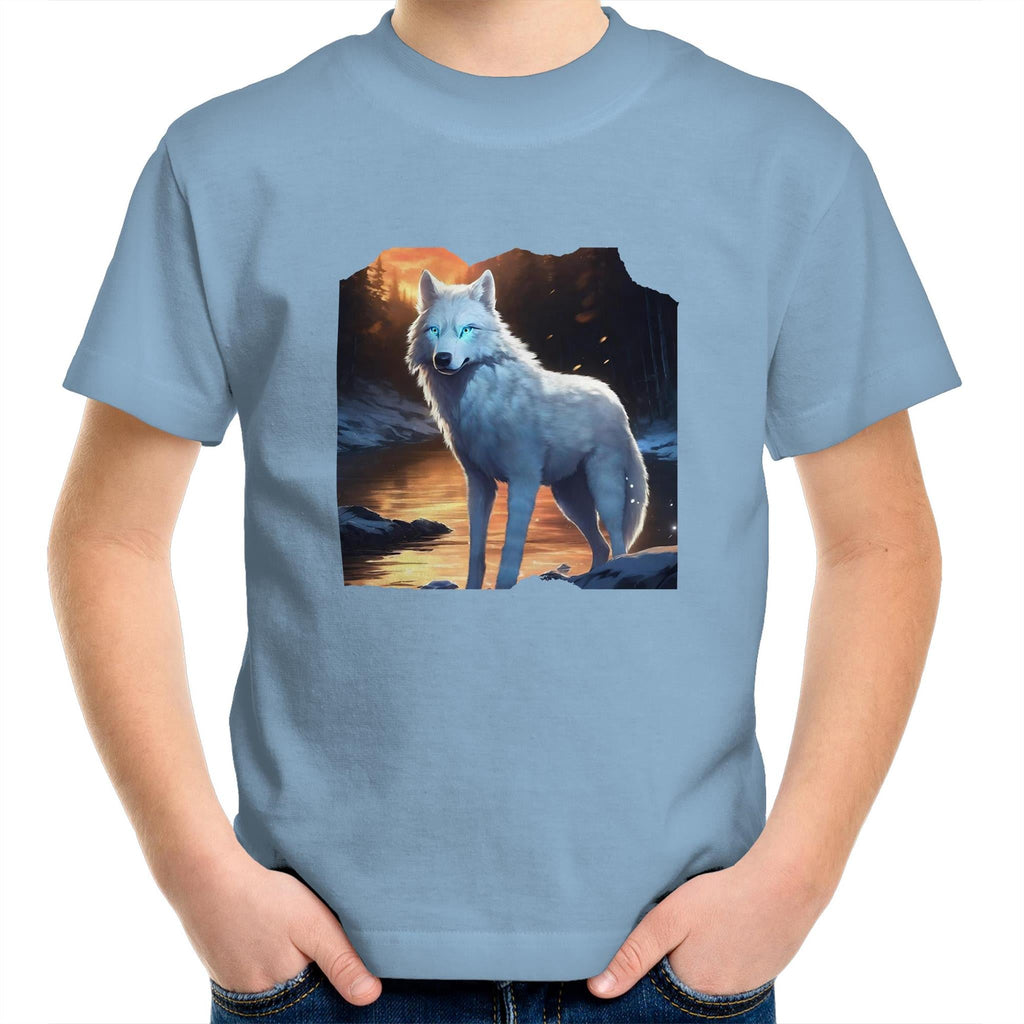 White Wolf AS Colour Kids Youth T-Shirt Ogo Merch