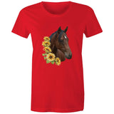 Sunflower Horse AS Colour - Women's Maple Tee Ogo Merch