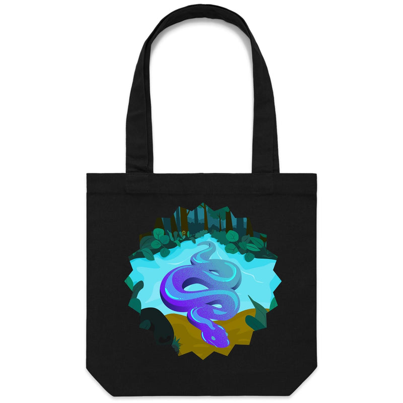 River Snake AS Colour Carrie Canvas Tote Bag Ogo Merch