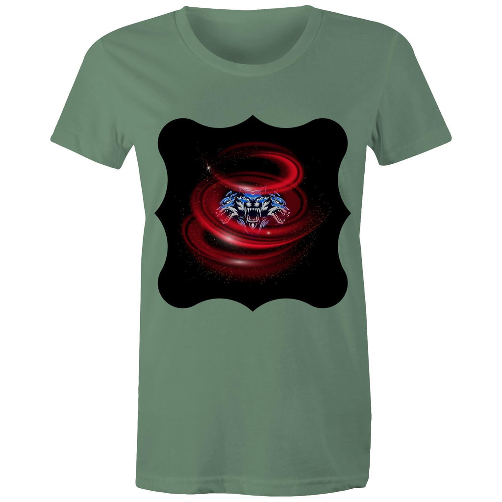 Cerberus Swirl AS Colour Women's Maple Tee Ogo Merch