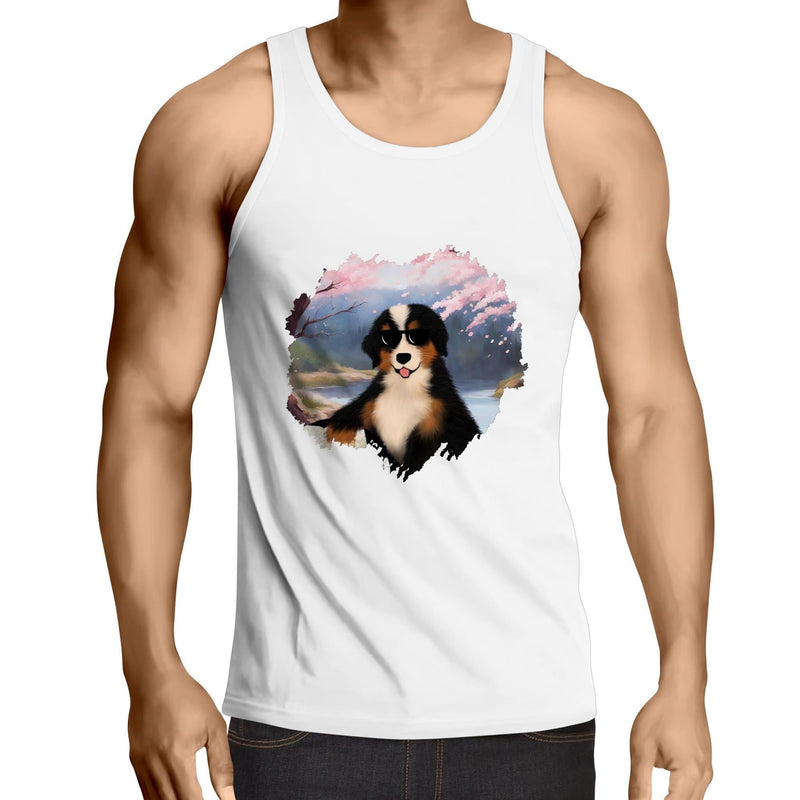 Cool Dog AS Colour Lowdown Mens Singlet Top Ogo Merch