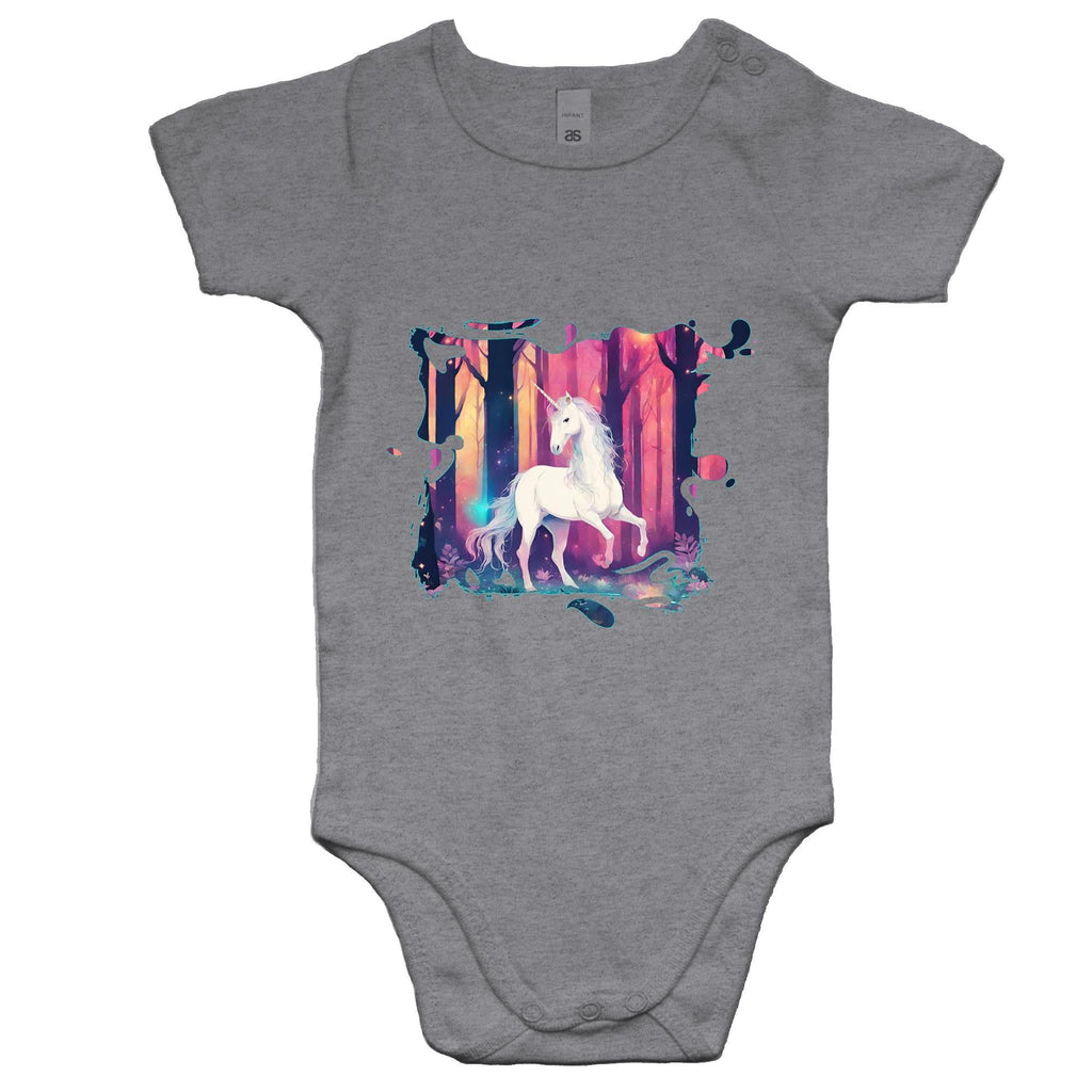 Unicorn AS Colour Mini Me Baby Onesie Romper Ogo Merch