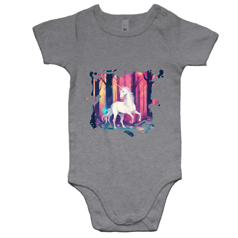 Unicorn AS Colour Mini Me Baby Onesie Romper Ogo Merch