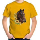 Sunflower Horse AS Colour Kids Youth T-Shirt Ogo Merch