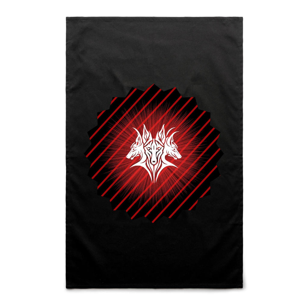 Glowing Cerberus AS Colour Tea Towel Ogo Merch