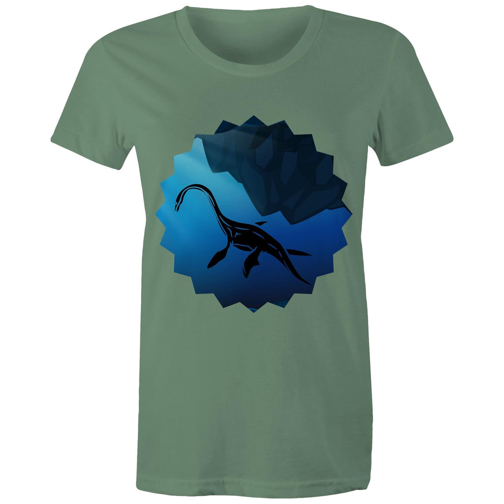 Plesiosaur AS Colour Women's Maple Tee Ogo Merch