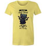 Antisocial Cat Monster AS Colour - Women's Maple Tee Ogo Merch