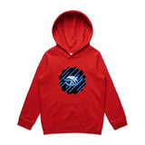 Blue Swirl Eagle AS Colour - Youth Supply Hood Ogo Merch