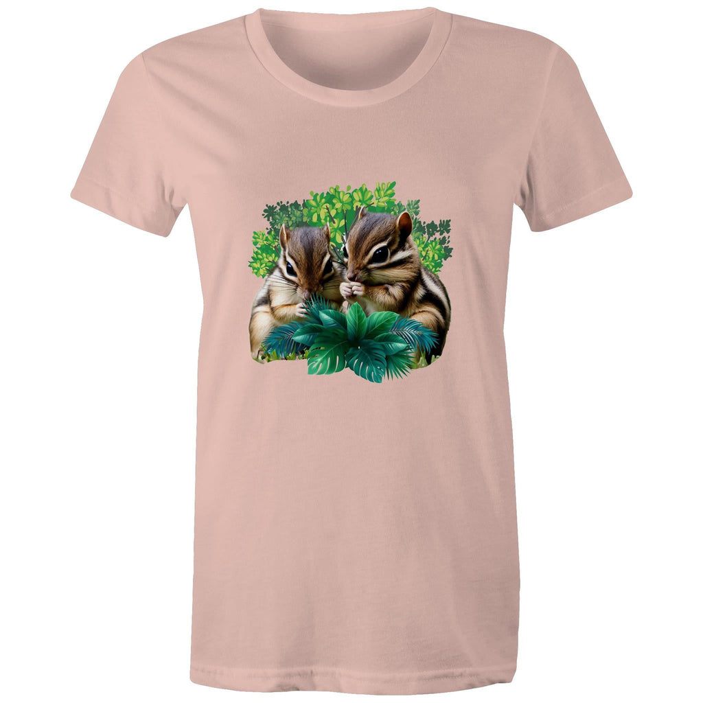 Cute Chipmunks AS Colour - Women's Maple Tee Ogo Merch
