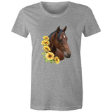 Sunflower Horse AS Colour - Women's Maple Tee Ogo Merch