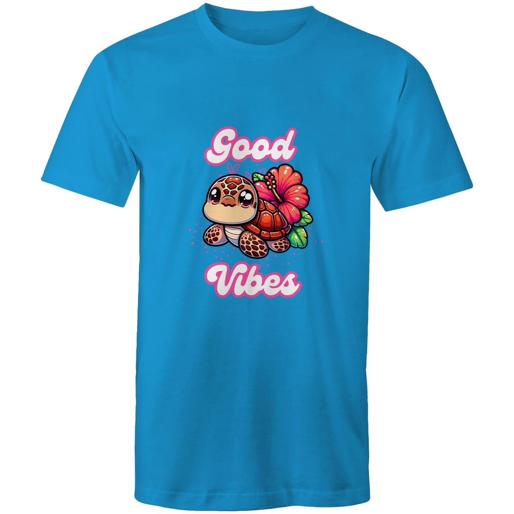 Good Vibes Turtle AS Colour Staple - Mens T-Shirt Ogo Merch