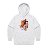 Lady and Pet Dragon AS Colour - Women's Supply Hood Ogo Merch