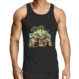 Beach Chipmunks AS Colour Lowdown - Mens Singlet Top Ogo Merch