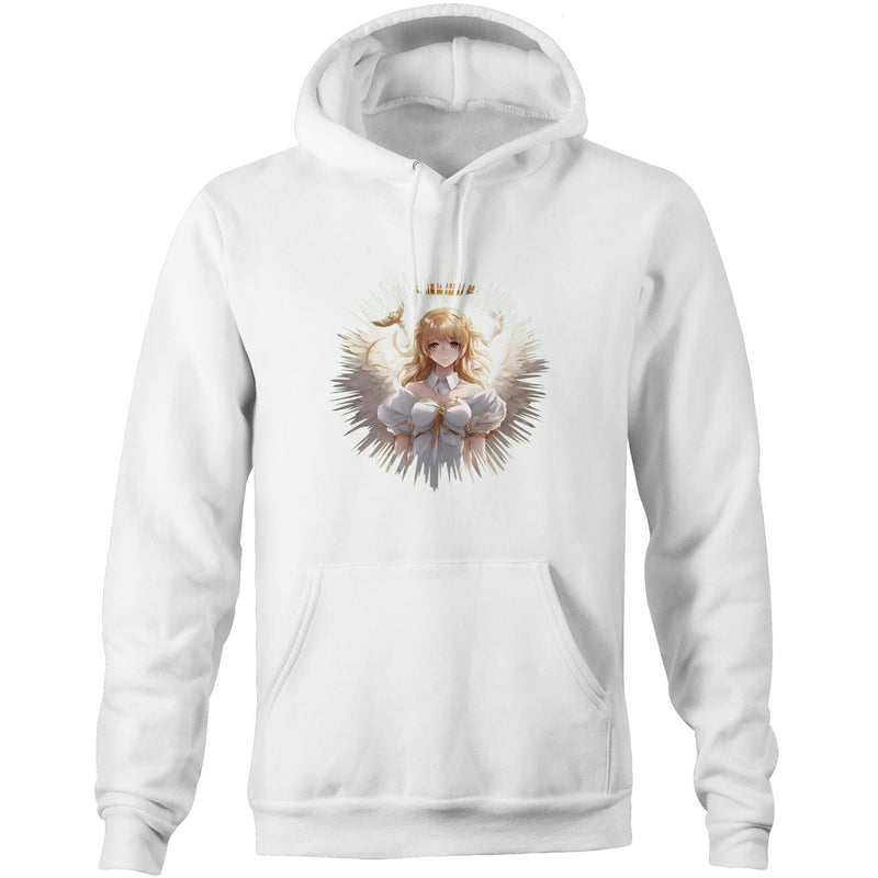 Angel Girl AS Colour Stencil - Pocket Hoodie Sweatshirt Ogo Merch