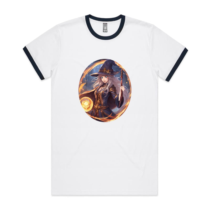 Flame Witch AS Colour Staple Ringer Tee Ogo Merch