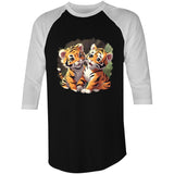 Baby Tigers AS Colour Raglan - 3/4 Sleeve T-Shirt Ogo Merch