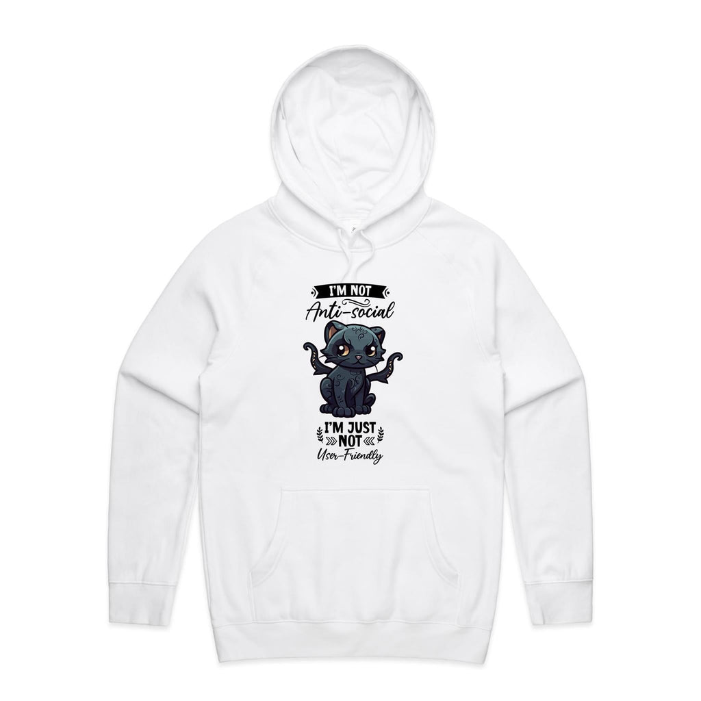 Antisocial Cat Monster AS Colour - Supply Hood Ogo Merch