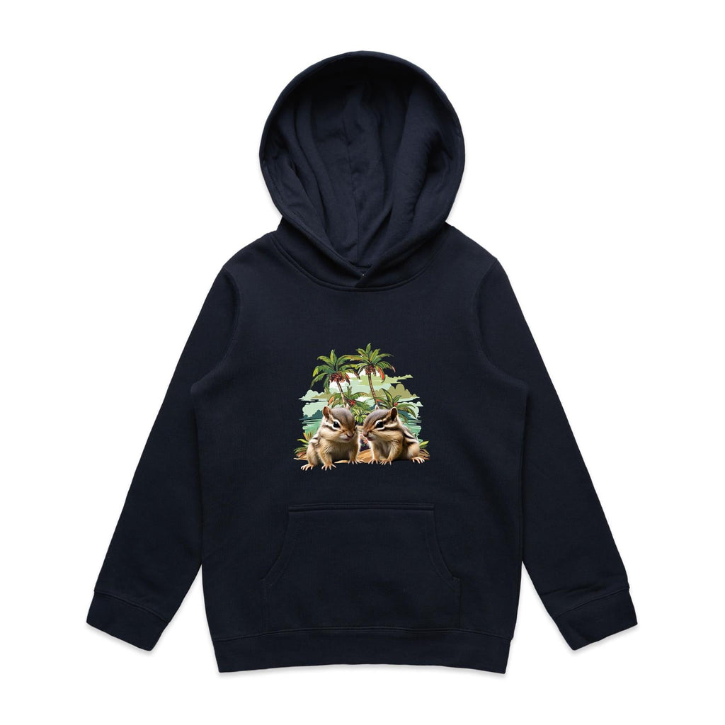 Beach Chipmunks AS Colour - Youth Supply Hood Ogo Merch