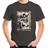 Wolf and Flowers AS Colour Kids Youth TShirt Ogo Merch