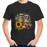 Sunflower Meerkat AS Colour Kids Youth T-Shirt Ogo Merch