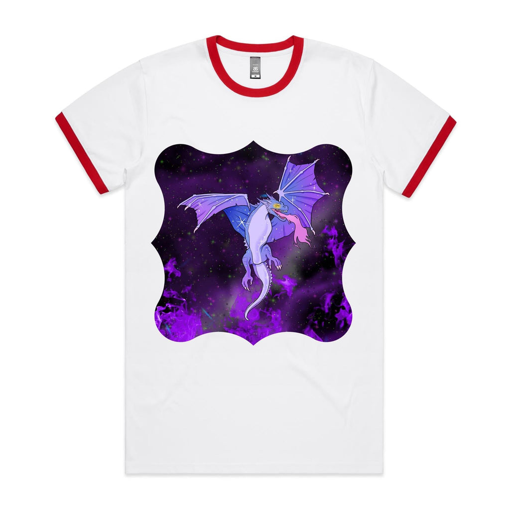 Purple Dragon AS Colour Staple Ringer Tee Ogo Merch