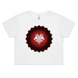 Glowing Cerberus AS Colour Women's Crop Tee Ogo Merch