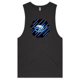 Blue Swirl Eagle AS Colour Barnard - Mens Tank Top Tee Ogo Merch