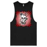 Snake and Skull AS Colour Barnard Mens Tank Top Tee Ogo Merch