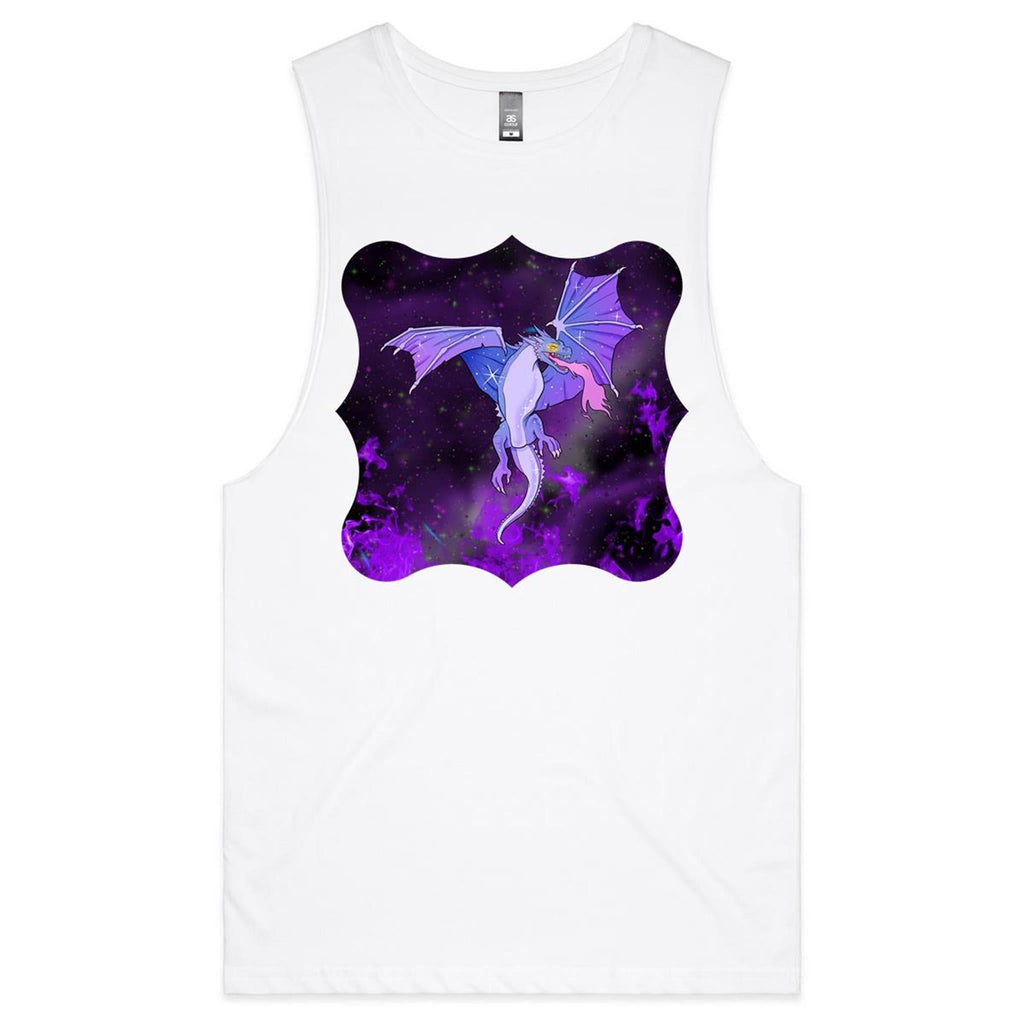 Purple Dragon AS Colour Barnard Mens Tank Top Tee Ogo Merch
