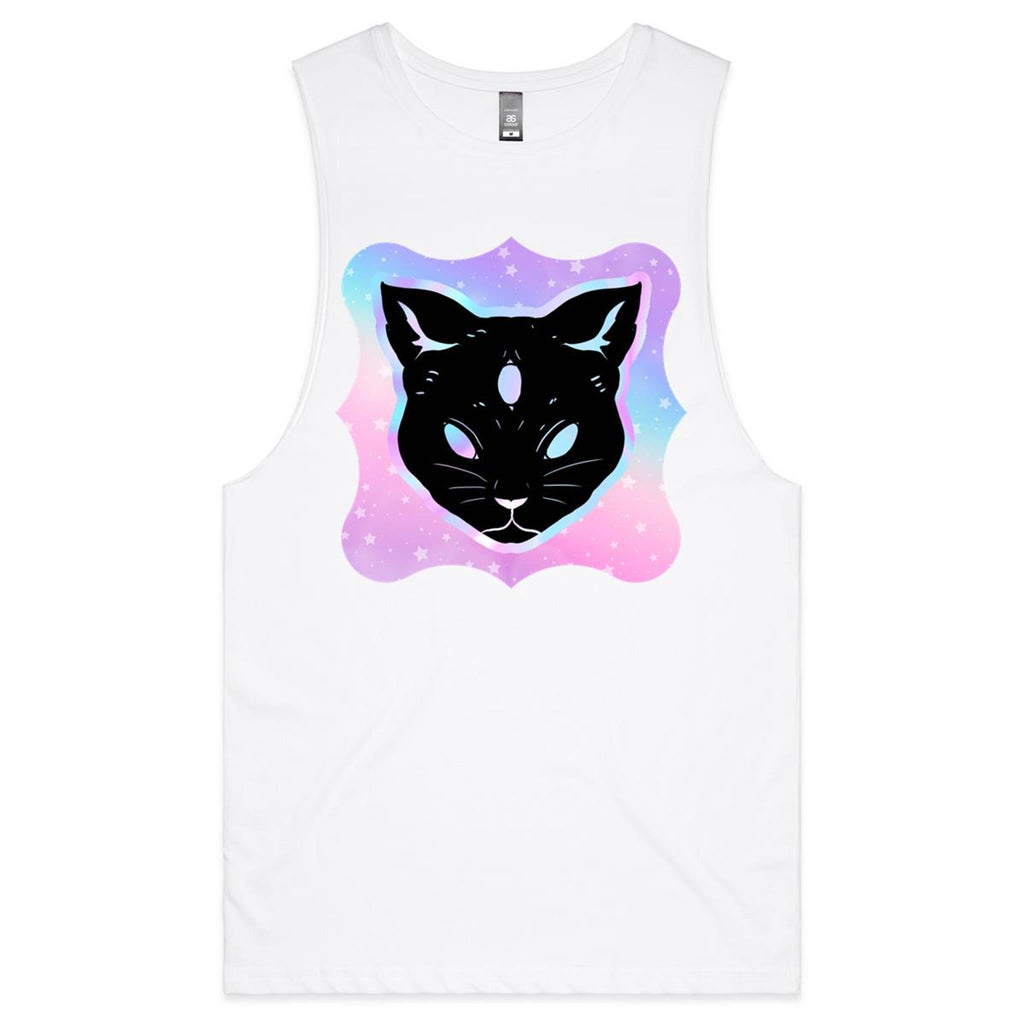 Psychic Cat AS Colour Barnard Mens Tank Top Tee Ogo Merch