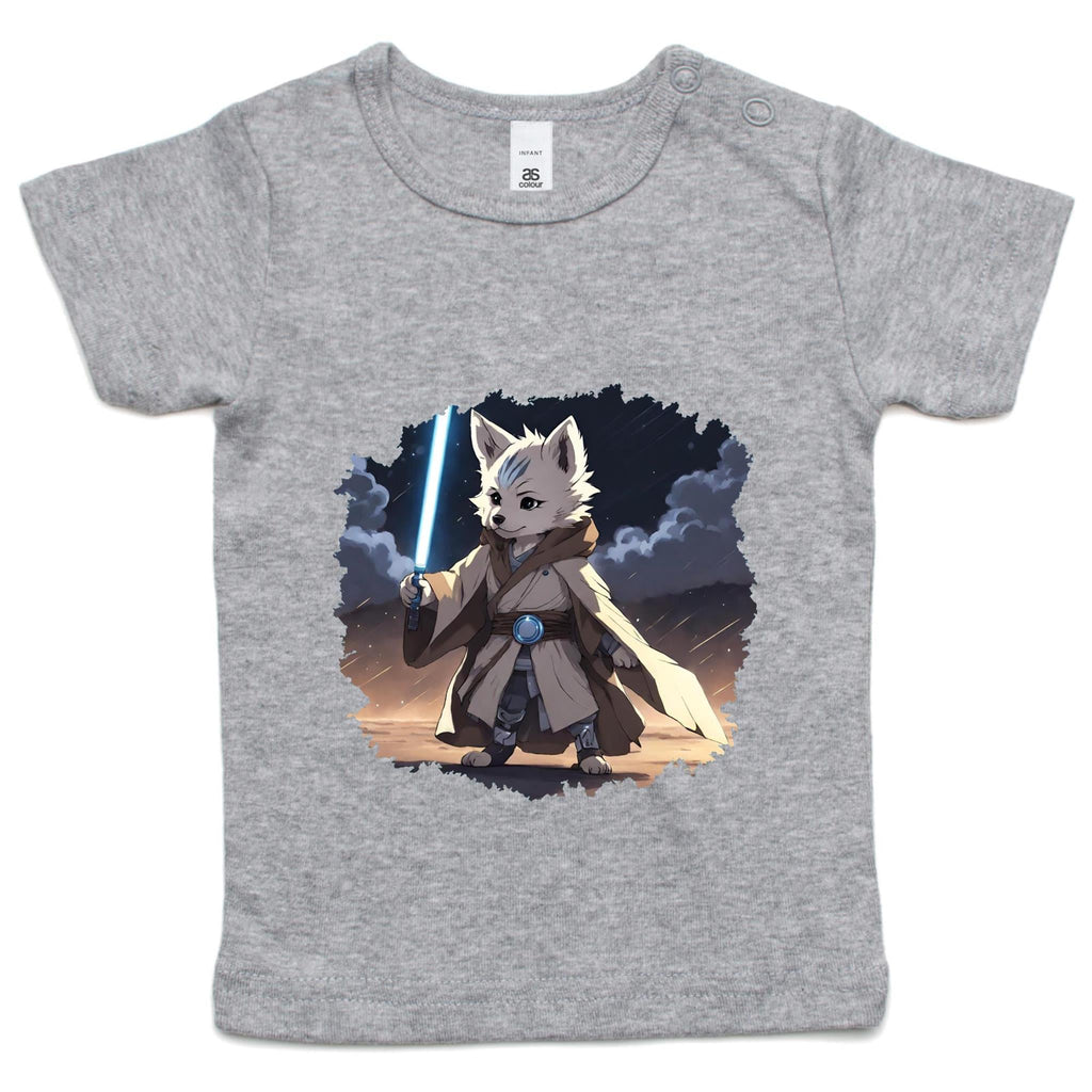 Wolf with Lightsaber AS Colour - Infant Wee Tee Ogo Merch