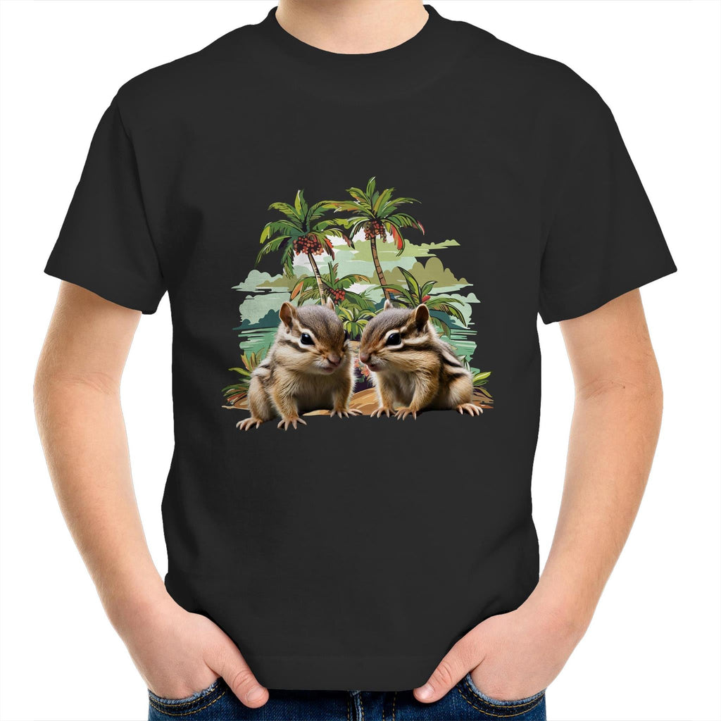 Beach Chipmunks AS Colour Kids Youth T-Shirt Ogo Merch