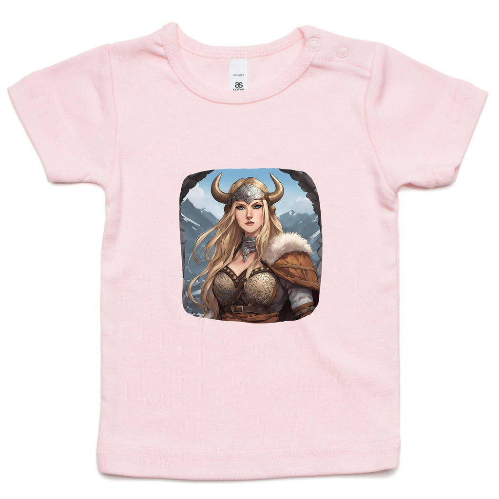 Viking Girl AS Colour - Infant Wee Tee Ogo Merch