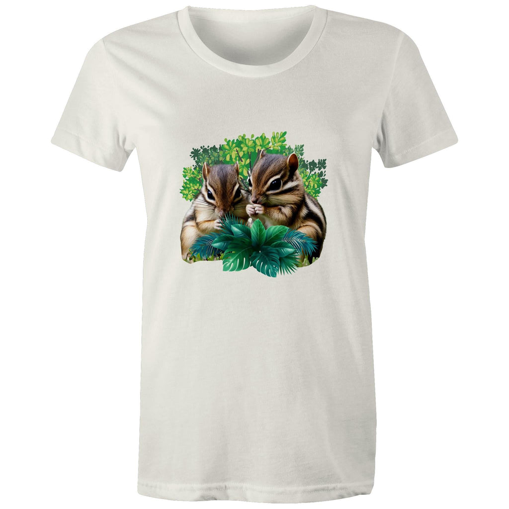 Cute Chipmunks AS Colour - Women's Maple Tee Ogo Merch