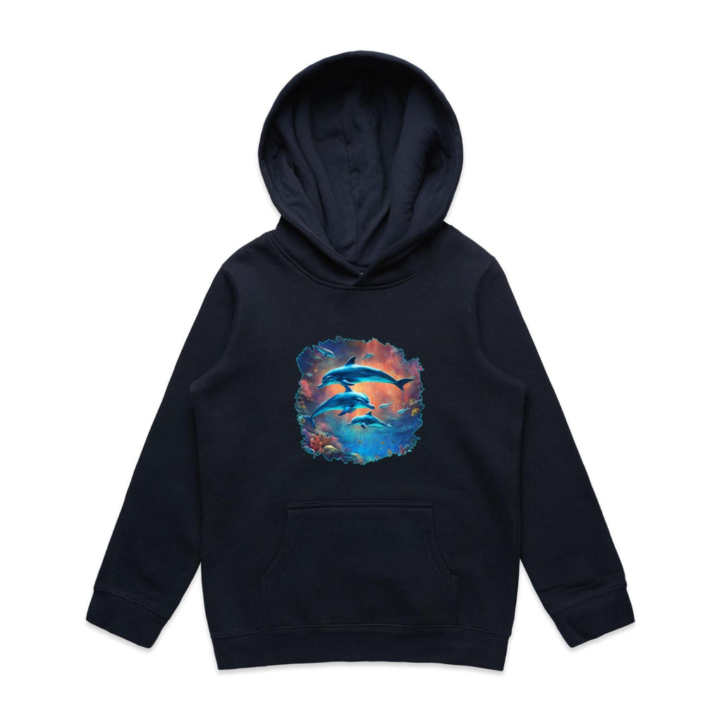 Dolphins AS Colour - Youth Supply Hood Ogo Merch