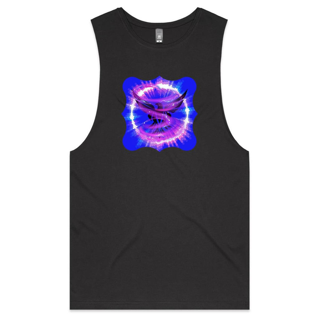 Eagle in Swirl AS Colour Barnard - Mens Tank Top Tee Ogo Merch