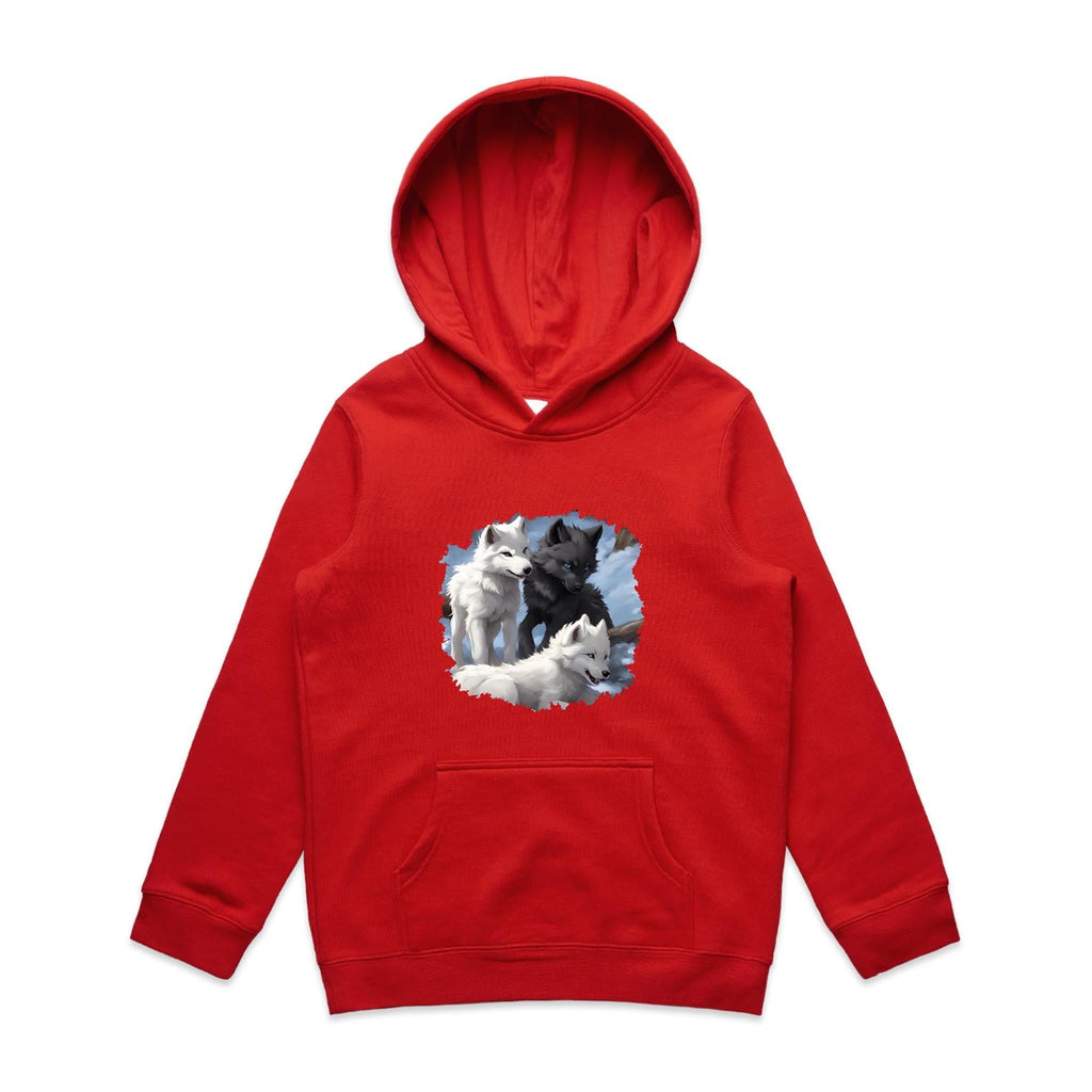 Three Wolves AS Colour Youth Supply Hood Ogo Merch