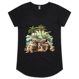 Beach Chipmunks AS Colour Mali - Womens Scoop Neck T-Shirt Ogo Merch