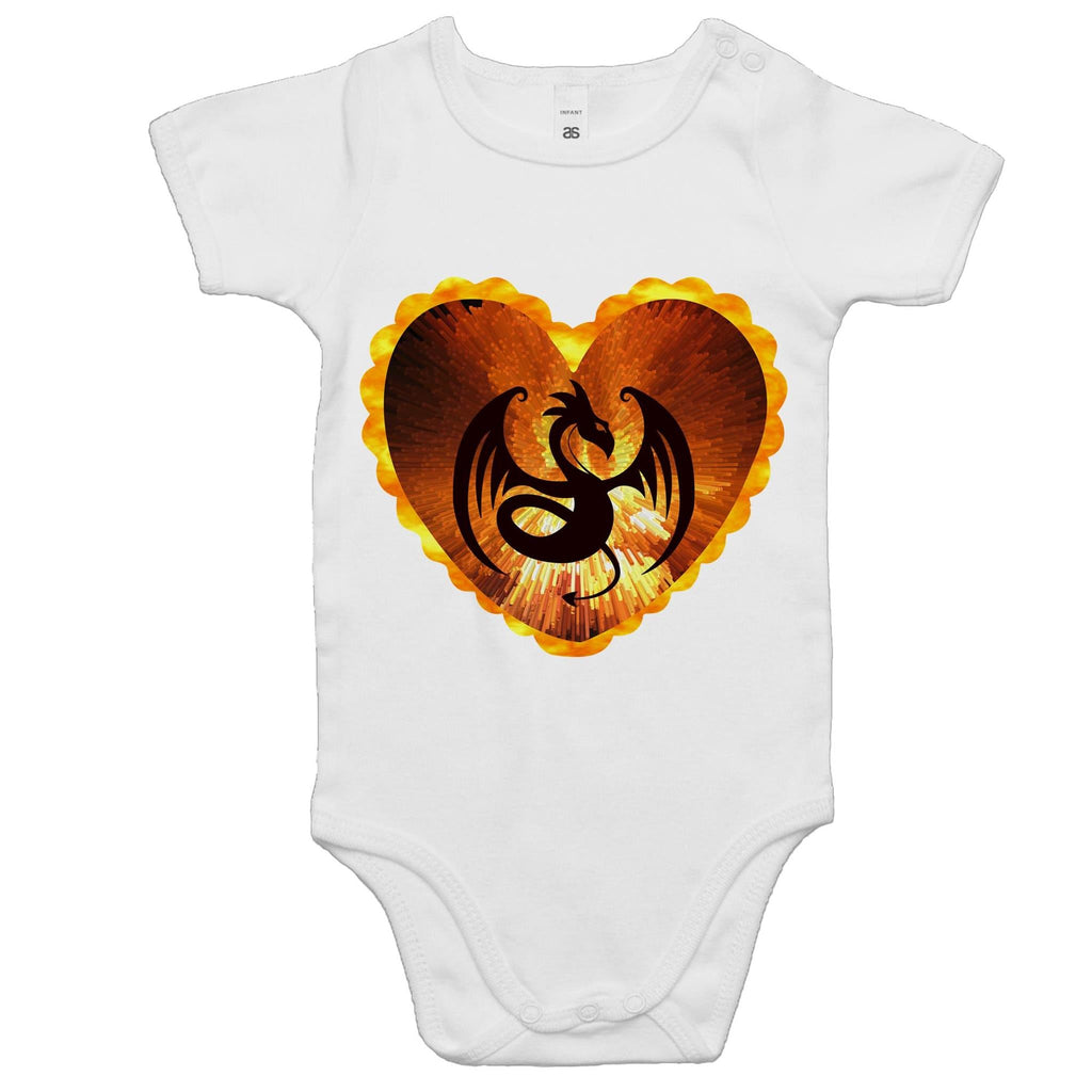 Volcanic Dragon AS Colour Mini Me Baby Onesie Romper Ogo Merch