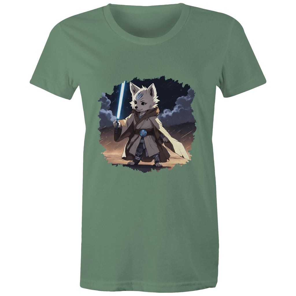 Wolf with Lightsaber AS Colour Women's Maple Tee Ogo Merch