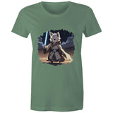 Wolf with Lightsaber AS Colour Women's Maple Tee Ogo Merch