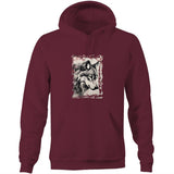 Wolf and Flowers AS Colour Stencil Pocket Hoodie Sweatshirt Ogo Merch