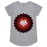 Glowing Cerberus AS Colour Mali Womens Scoop Neck TShirt Ogo Merch