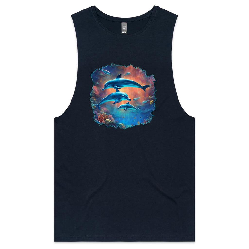 Dolphins AS Colour Barnard - Mens Tank Top Tee Ogo Merch