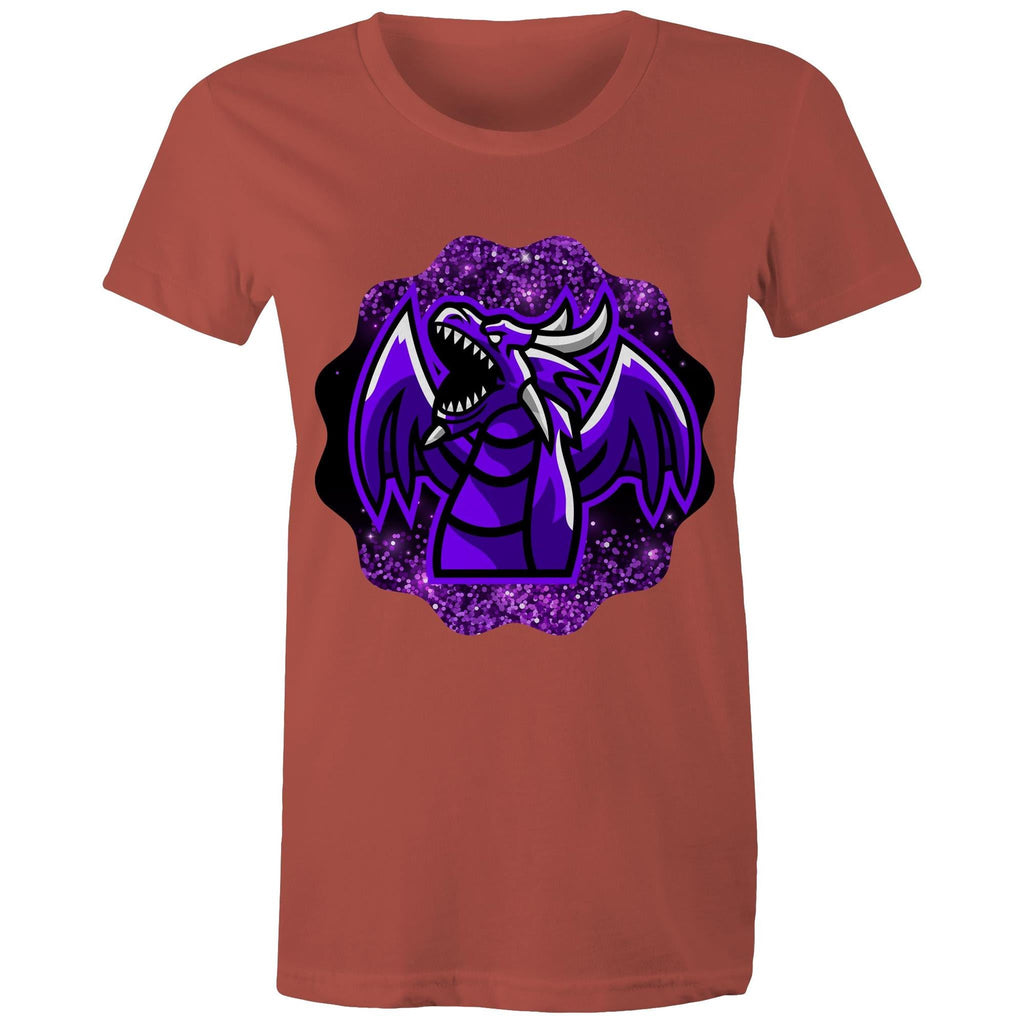 Shining Purple Dragon AS Colour Women's Maple Tee Ogo Merch