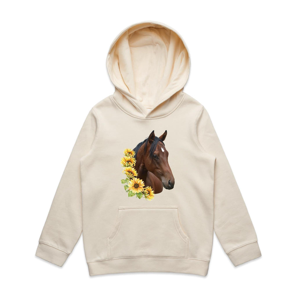 Sunflower Horse AS Colour - Youth Supply Hood Ogo Merch