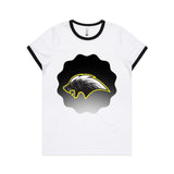 Honey Badger AS Colour Women's Ringer Tee Ogo Merch